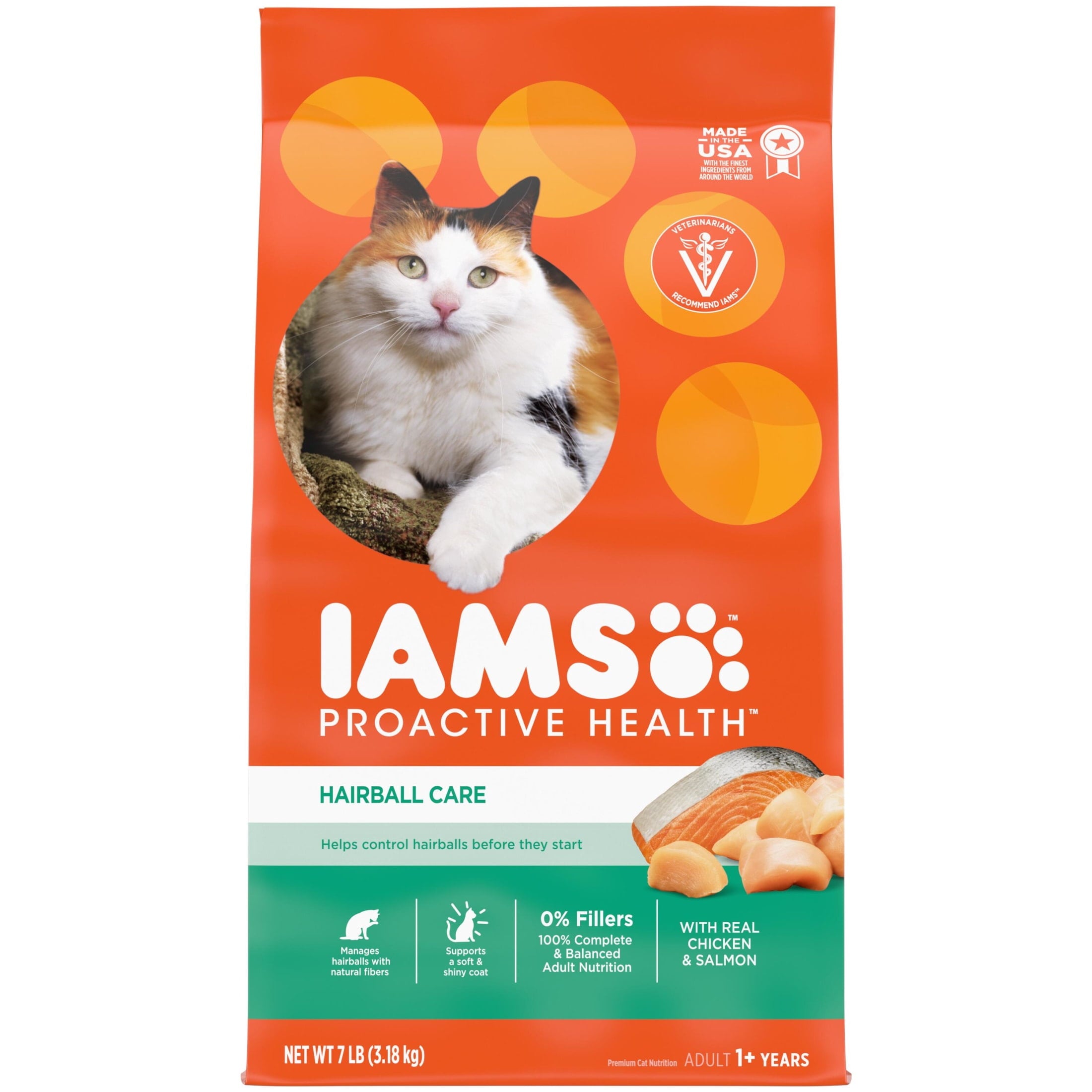 Iams Proactive Health Chicken And Salmon Dry Cat Food - 7 Lb Bag