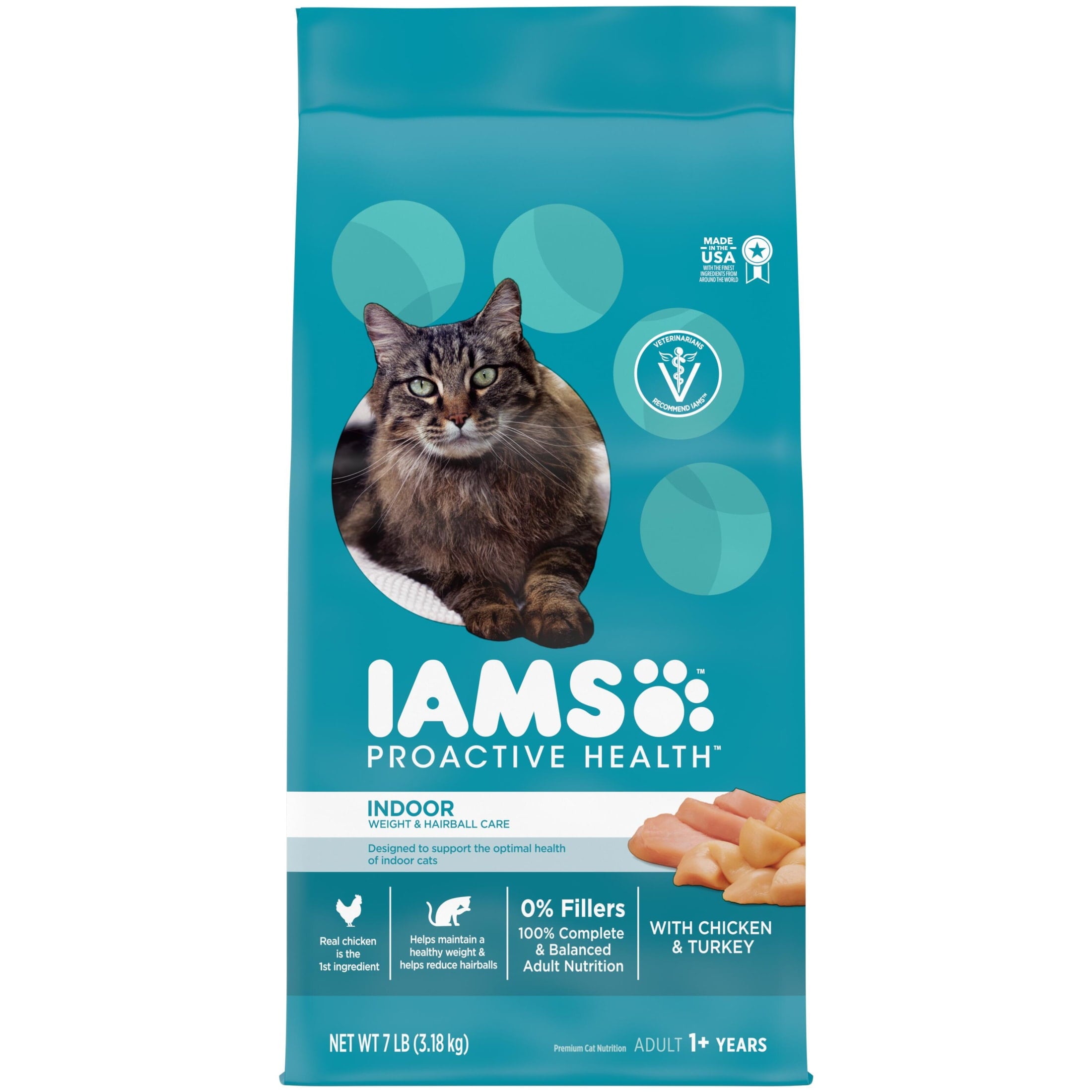 Iams Proactive Health Chicken And Turkey Dry Cat Food - 7 Lb Bag