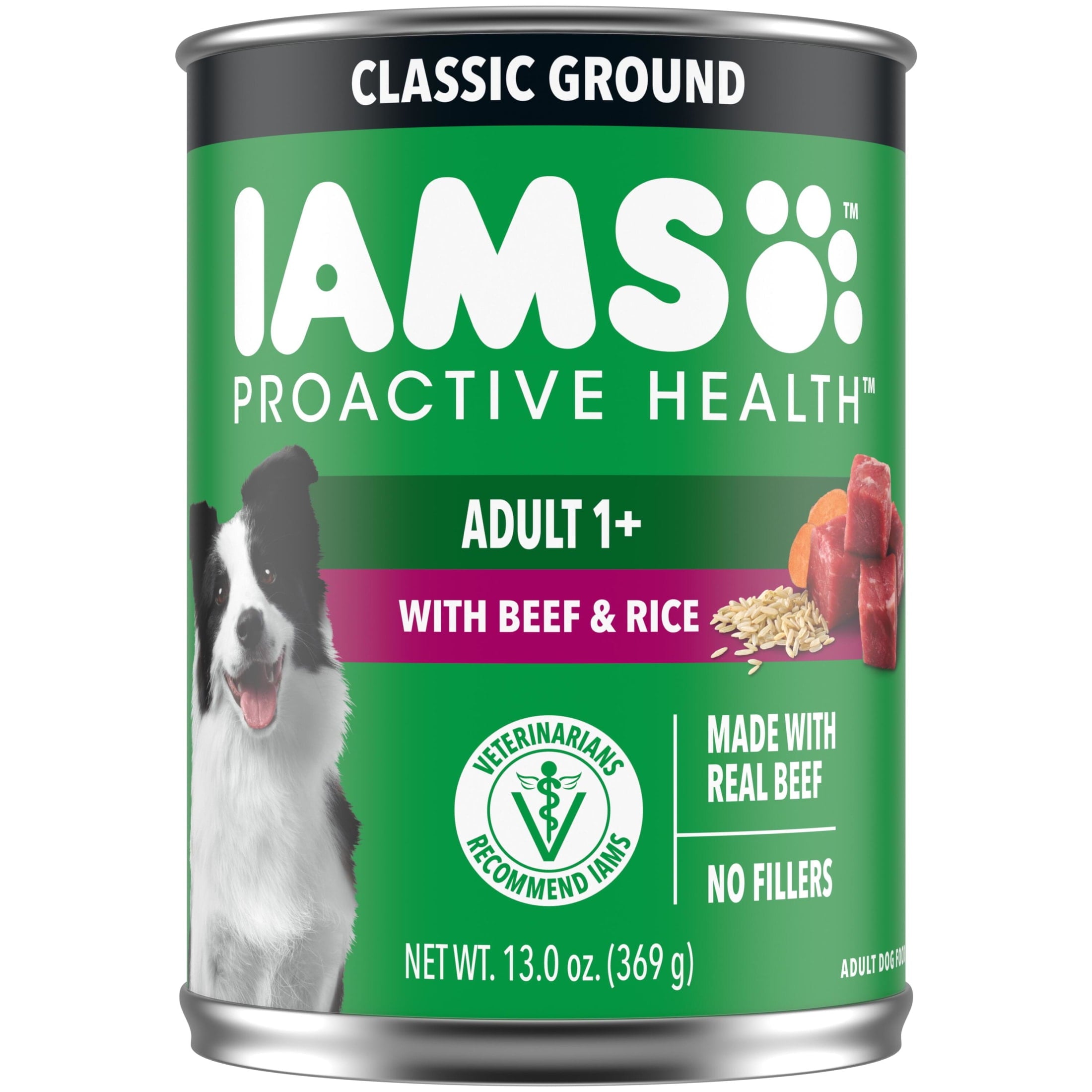 Iams Proactive Health Classic Ground Chicken With Beef And Whole Grain Rice - 13 Oz Can
