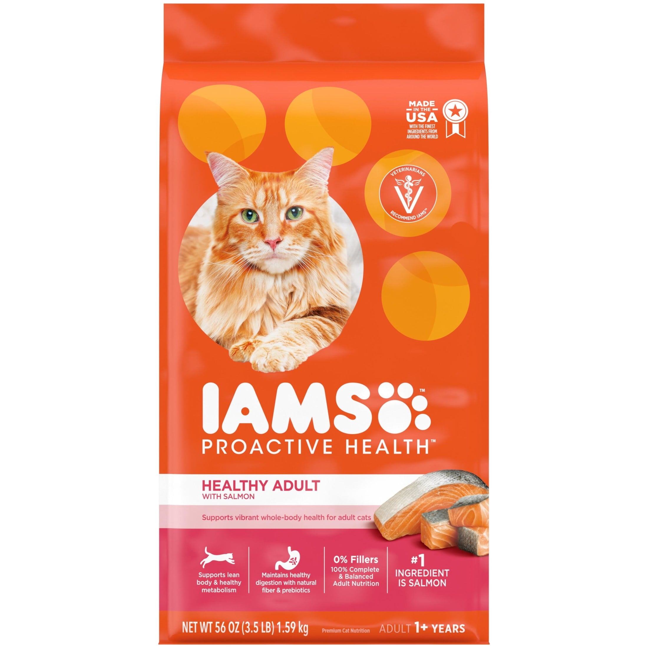 Iams Proactive Health Salmon Dry Cat Food - 3.5 lb Bag