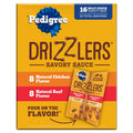 Pedigree Drizzlers Savory Sauce Multipack Wet Dog - 2.1 oz Twin Pouches, 16-Pack