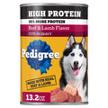 Pedigree High Protein Beef & Lamb flavor In Gravy Adult Soft Wet Dog Food - (12) 13.2 oz Cans