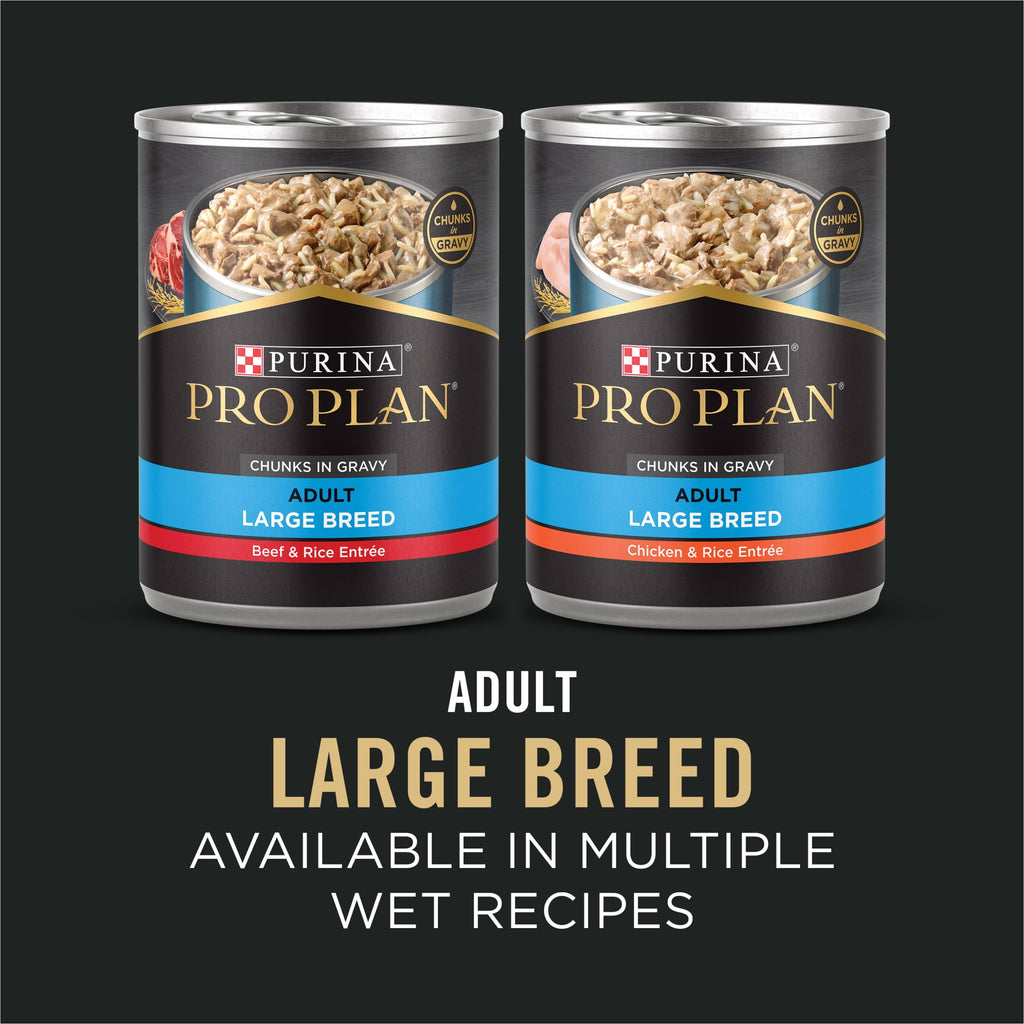 Purina Pro Plan Dry Dog Food for Large Adult Dogs High Protein - Real Chicken & Rice, 34 lb Bag