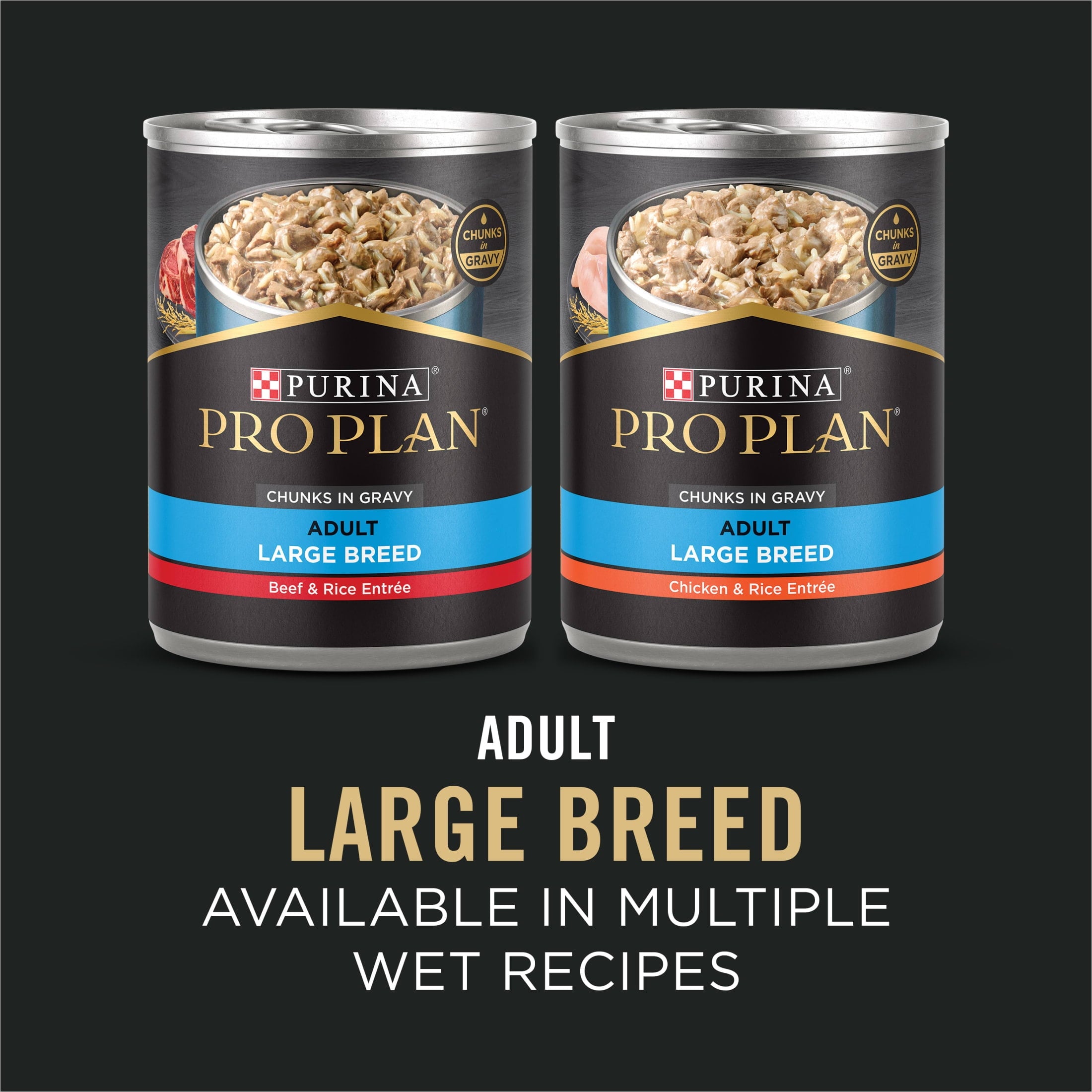 Purina Pro Plan Dry Dog Food for Large Adult Dogs High Protein - Real Chicken & Rice, 34 lb Bag