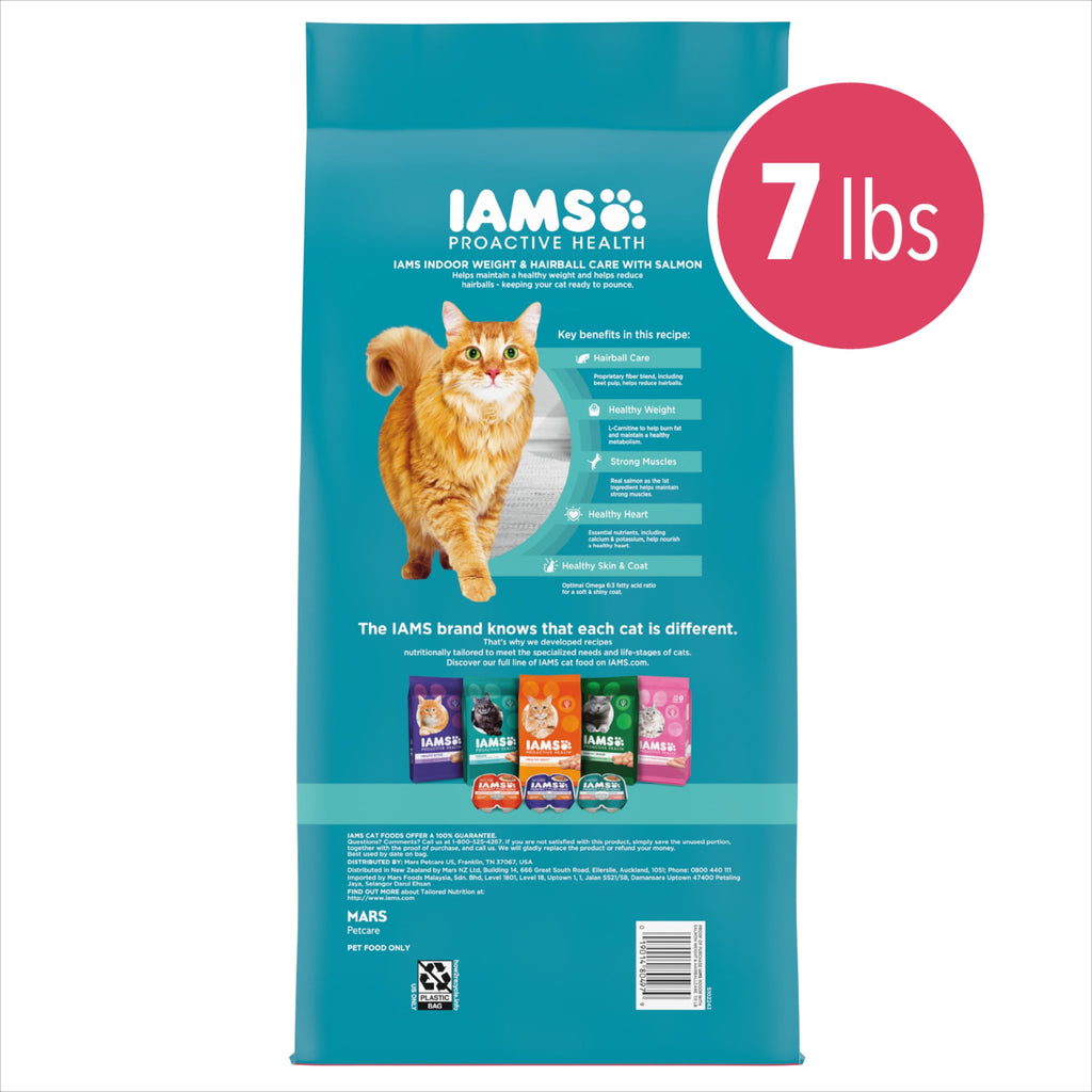 Iams Proactive Health Salmon Dry Cat Food - 7 Lb Bag