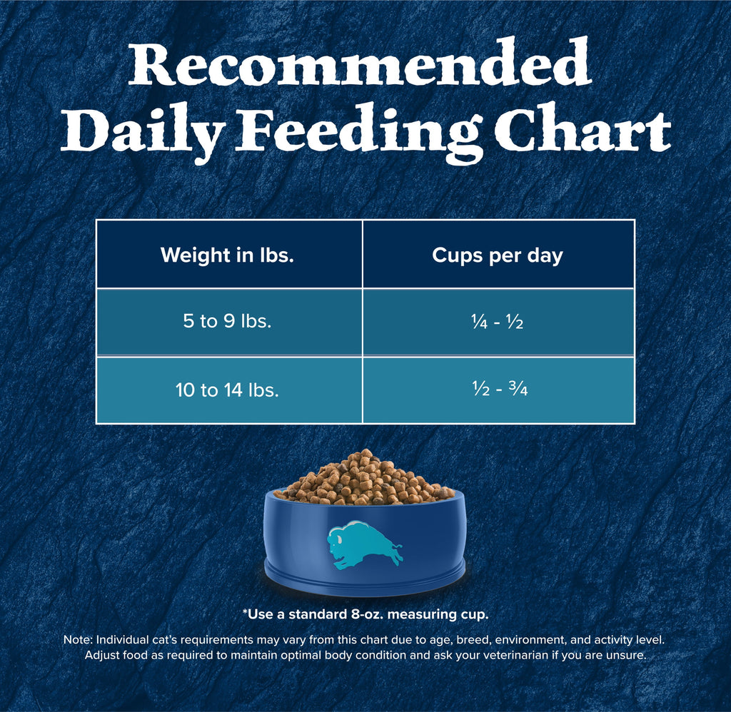 Blue Buffalo Wilderness Natural High Protein Dry Food for Adult Cats - Salmon, 4-lb Bag