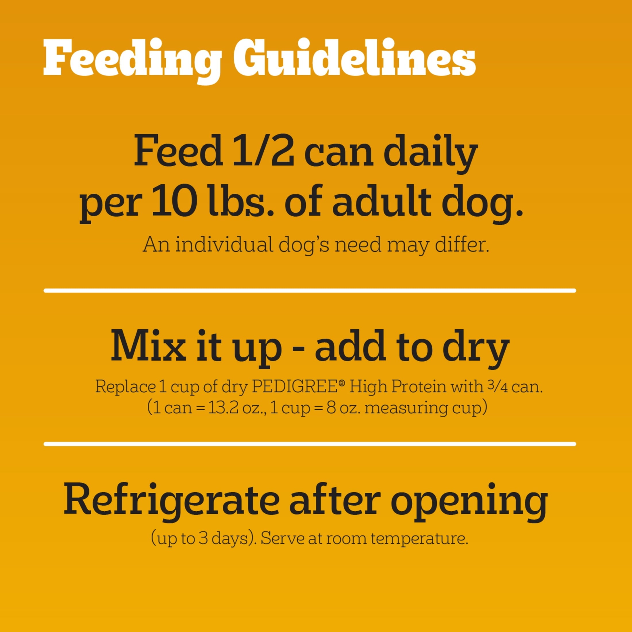 Pedigree High Protein Chicken Duck & Beef Bison Flavor Wet Dog Food Variety Pack (12) 13.2 Oz Cans