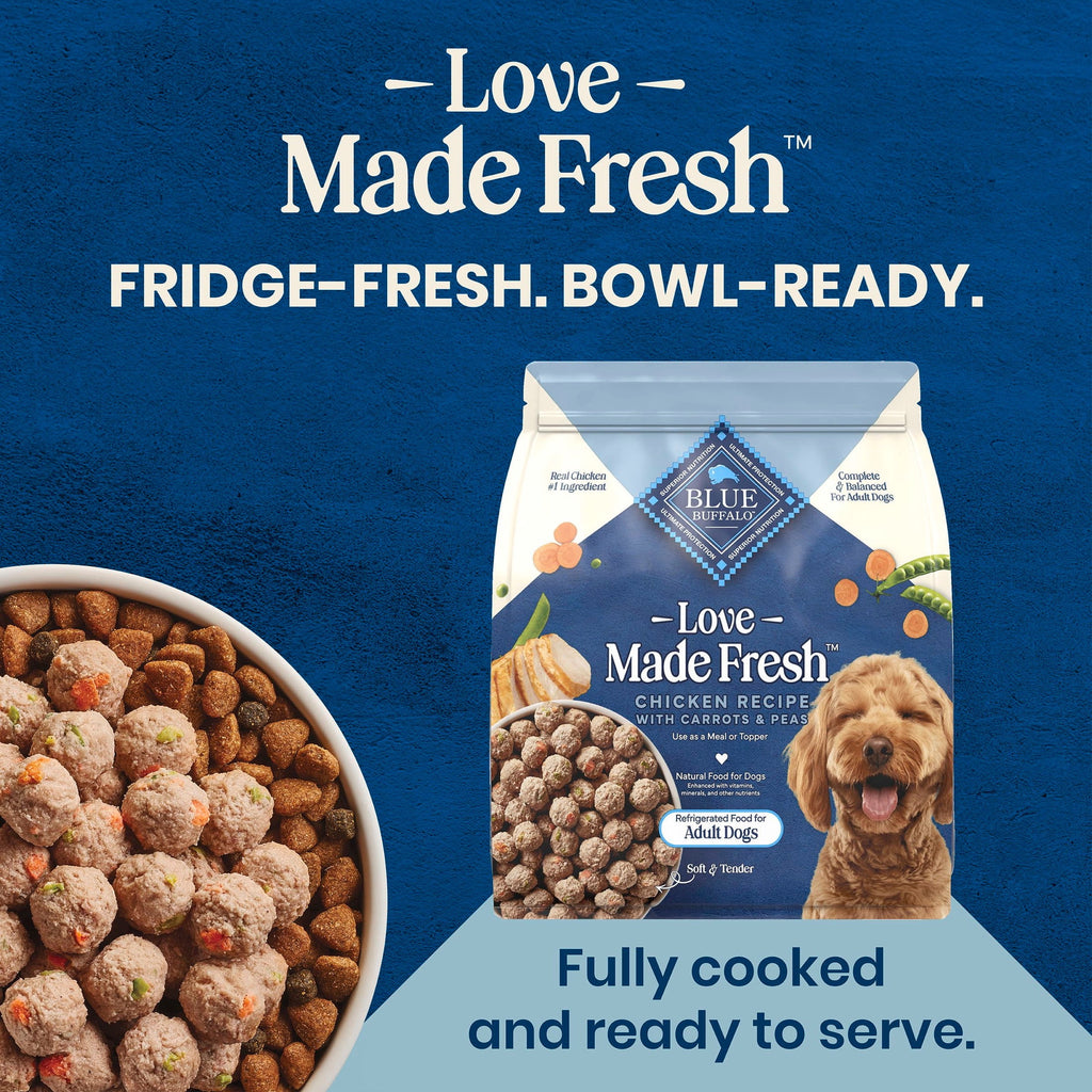 Blue Buffalo Love Made Fresh Dog Food - Refrigerated, Chicken Meatball 1.5lb Pouch
