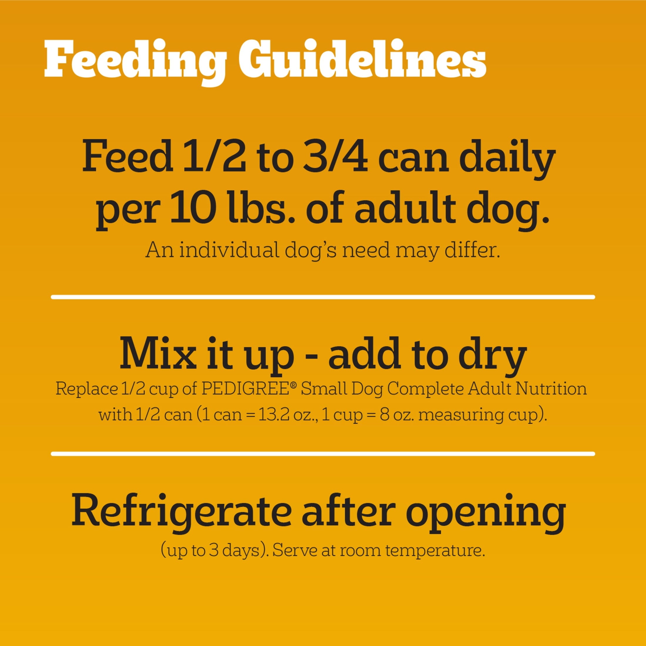Pedigree Small Dog Tender Bites In Gravy Wet Dog Food - Steak & Vegetable Flavor, (12) 13.2 oz Cans - 4-Pack
