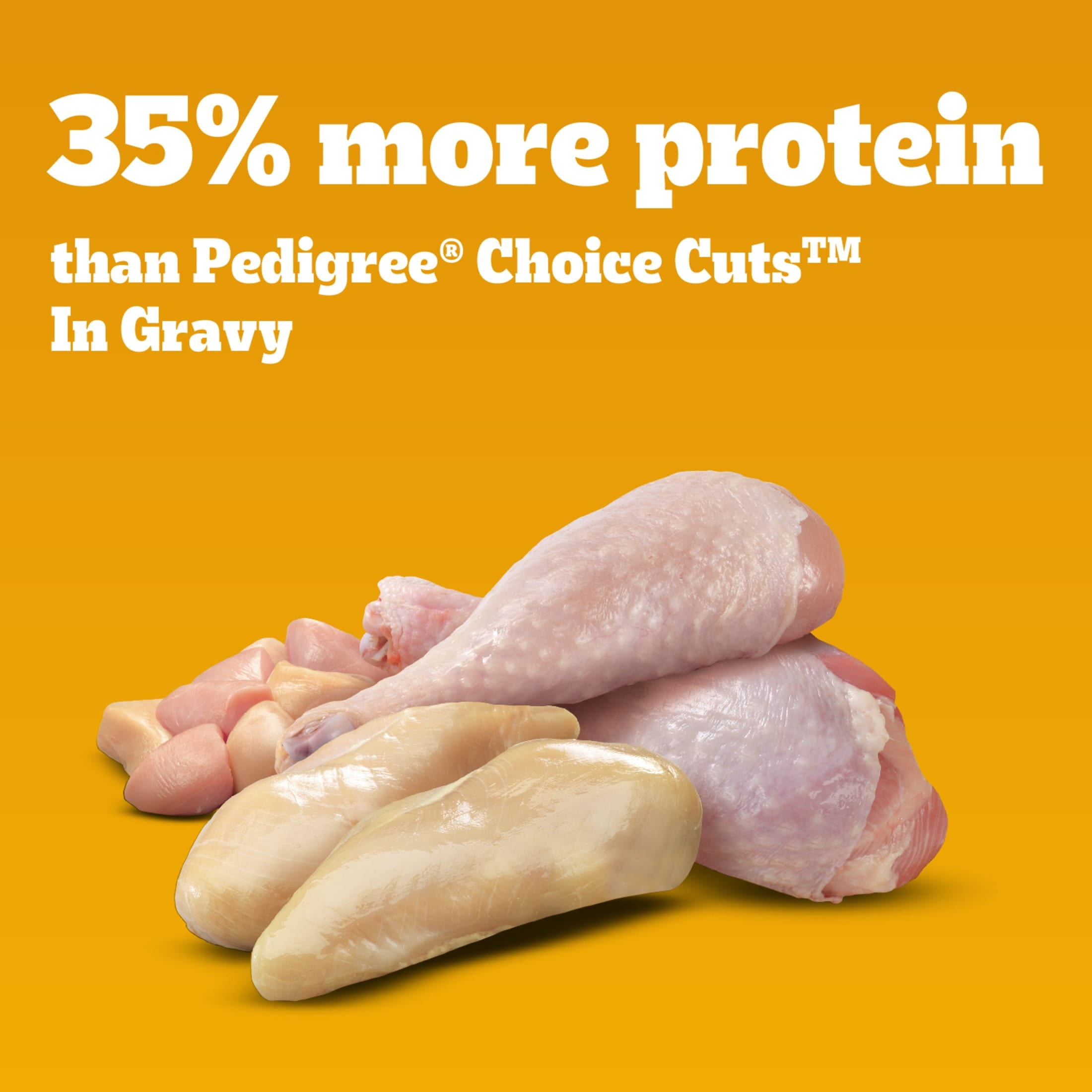 Pedigree High Protein Chicken & Turkey Flavor In Gravy Adult Soft Wet Dog Food - (12) 13.2 oz Cans - 3-Pack