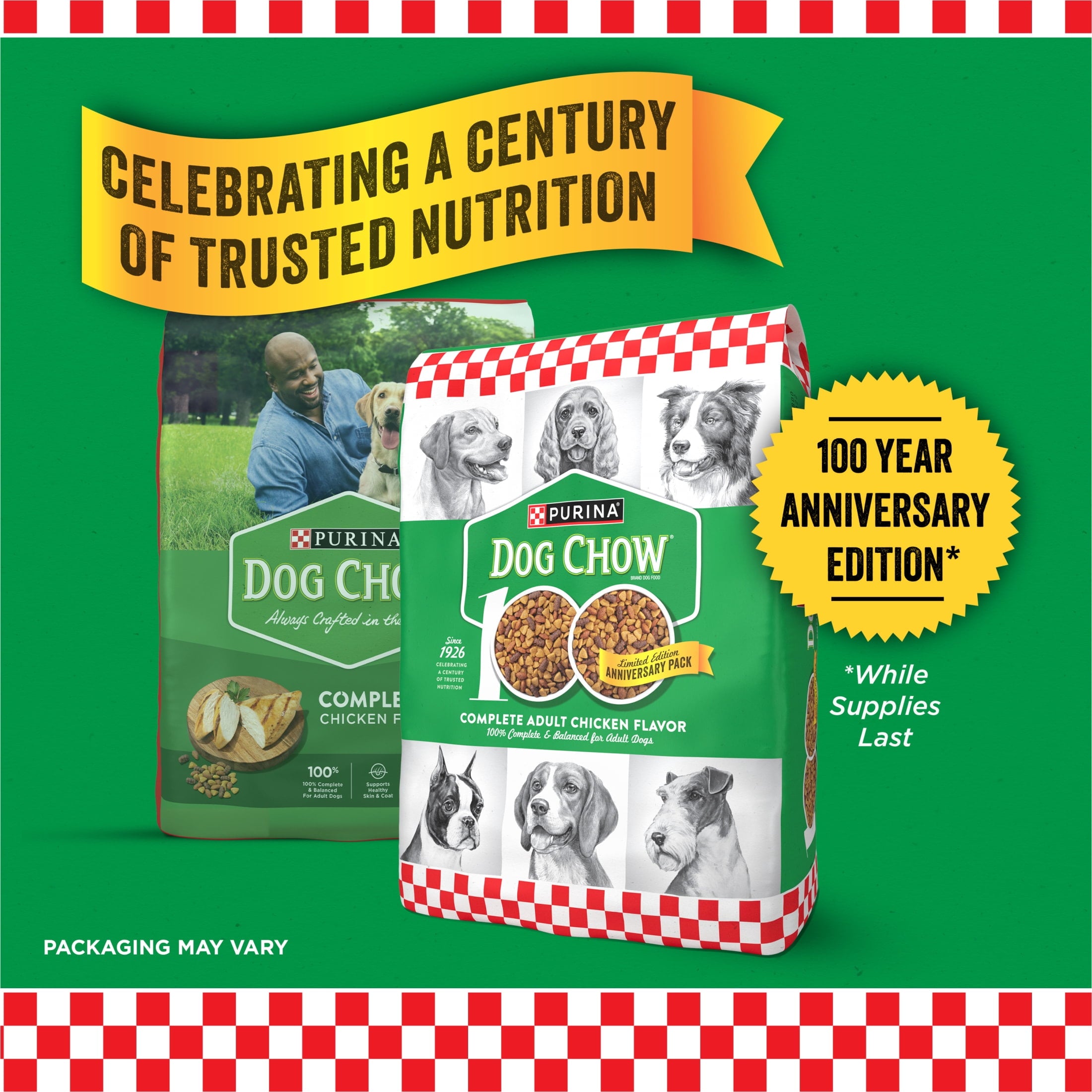 Purina Dog Chow Complete - Dry Dog Food for Adult Dogs High Protein, Real Chicken, 44 lb Bag - 2-Pack