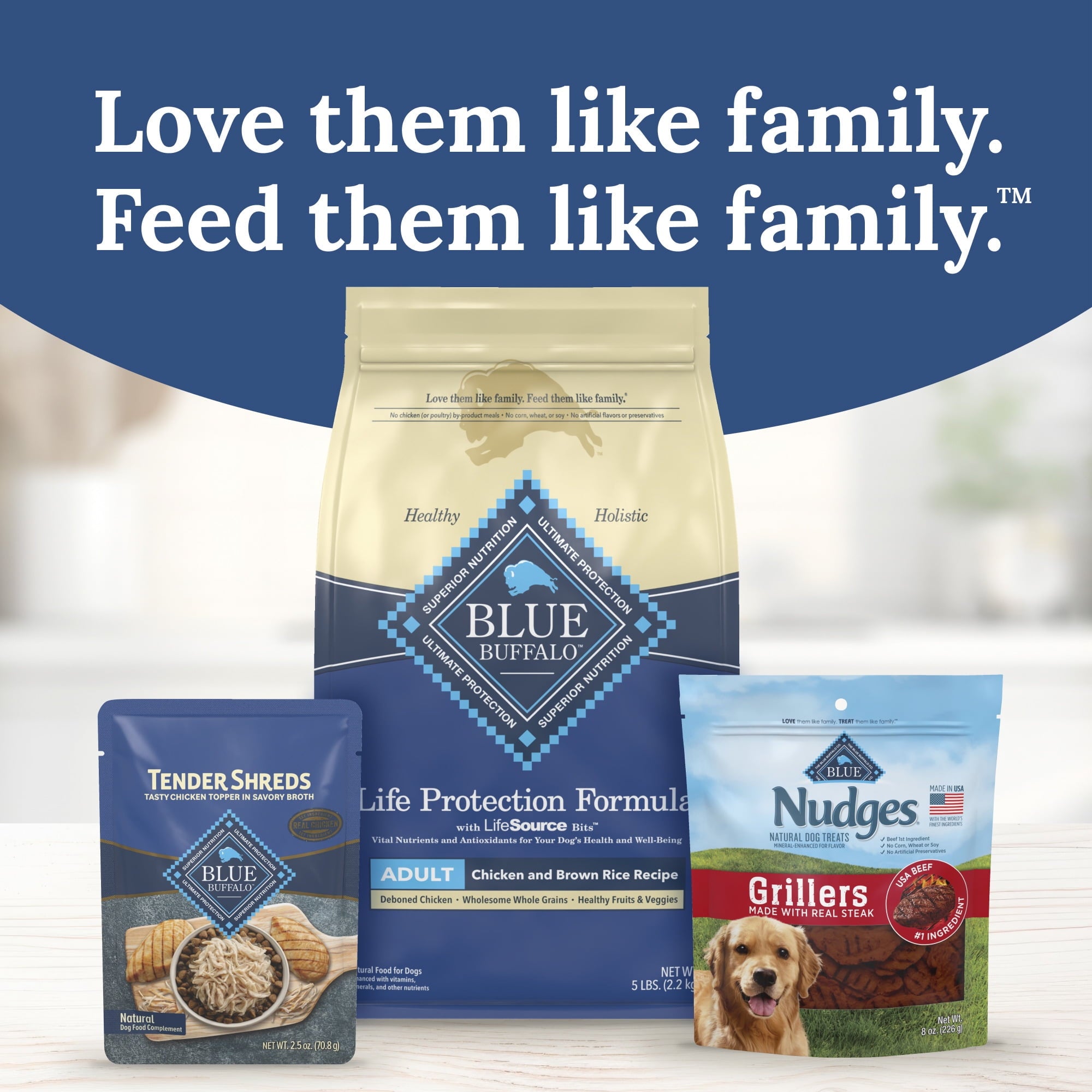 Blue Buffalo Tender Shreds Chicken Toppers - Dog Food, Chicken, 2.5oz. Pouch