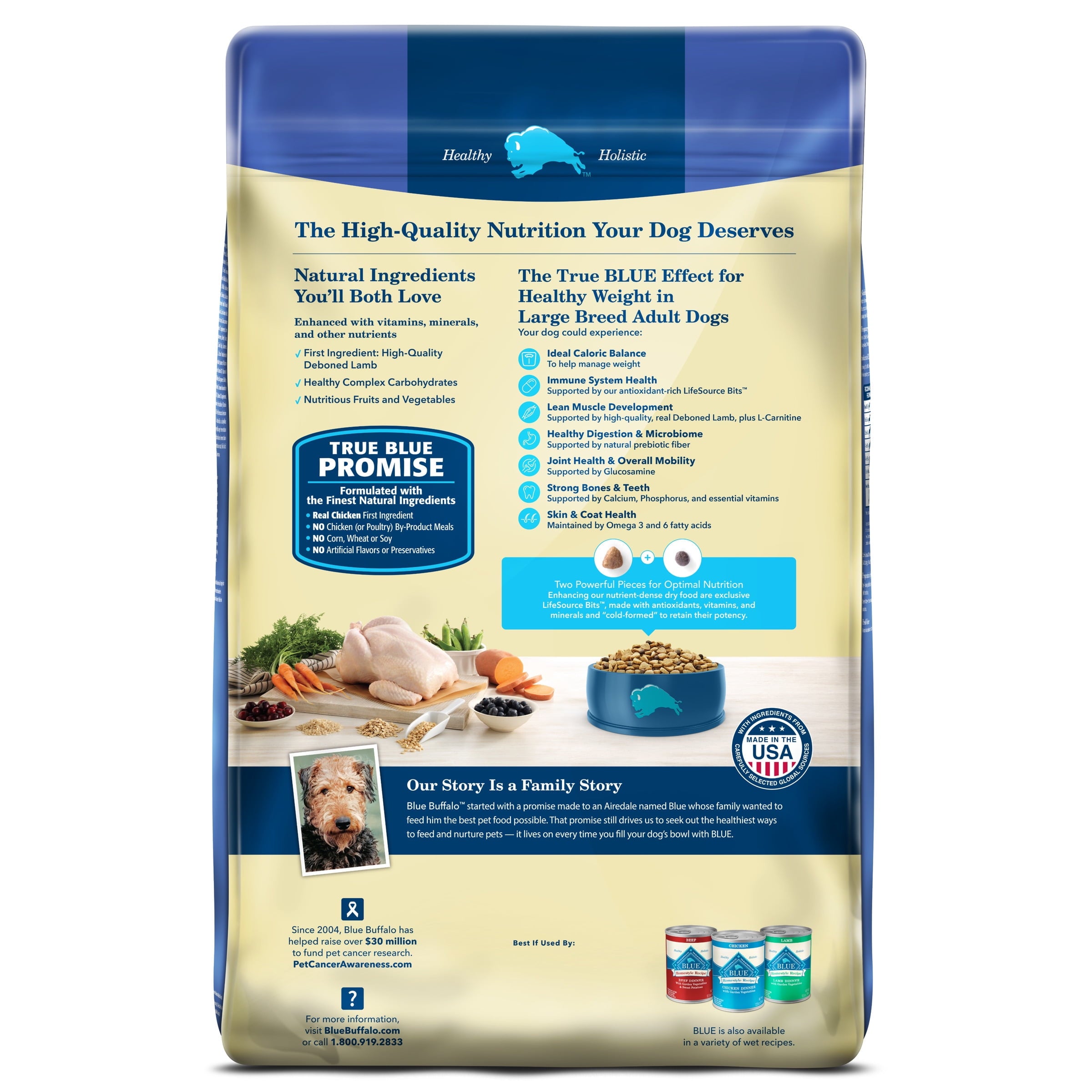 Blue Buffalo Life Protection Formula Weight Control Large Breed Dog Food - Chicken, 34lbs.