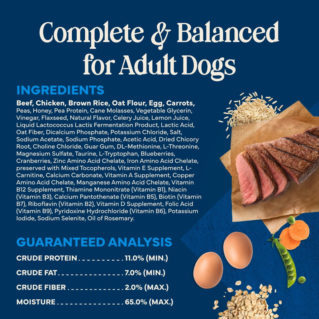 Blue Buffalo Love Made Fresh Dog Food - Refrigerated, Beef Recipe, 1-lb Roll