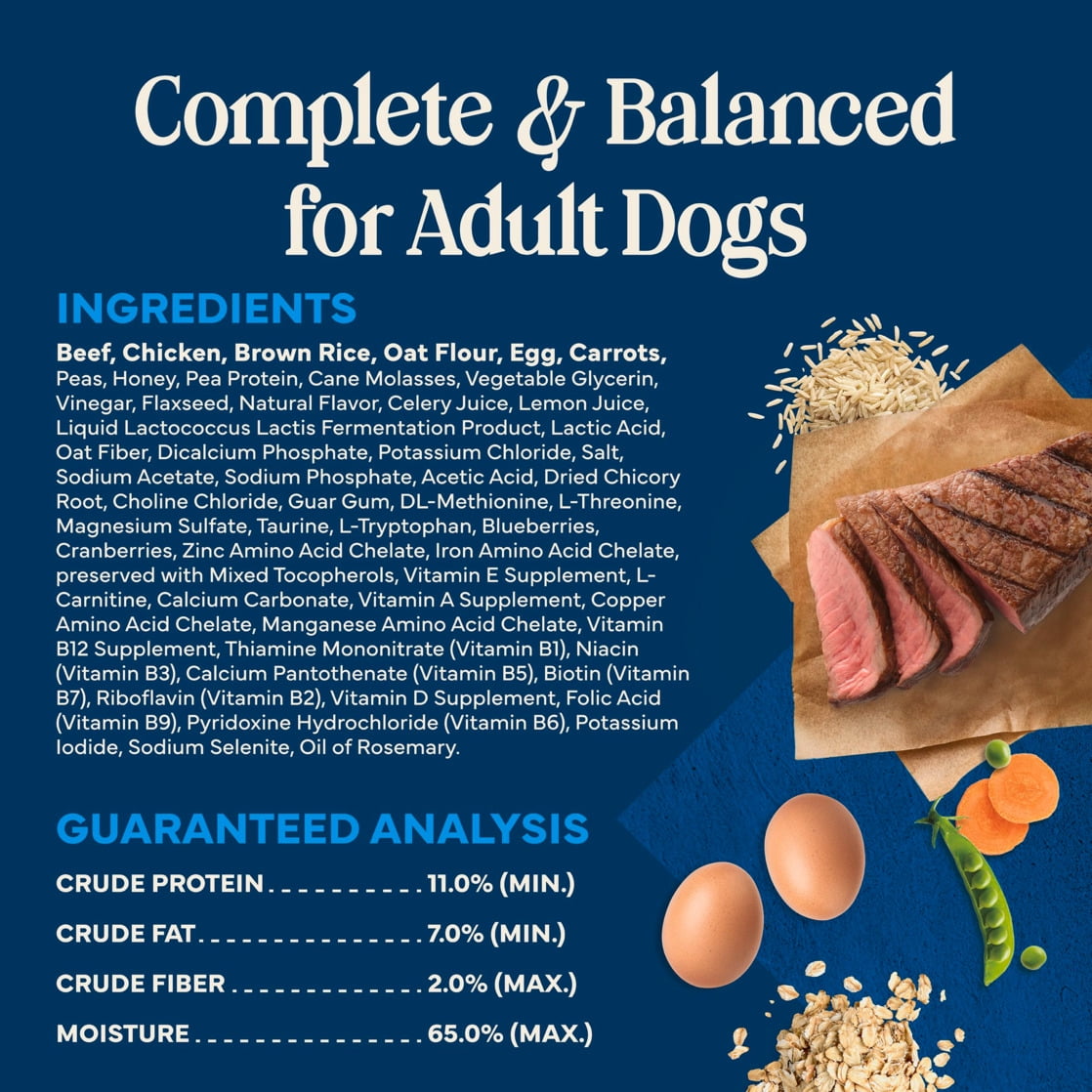 Blue Buffalo Love Made Fresh Dog Food - Refrigerated, Beef Recipe, 1-lb Roll