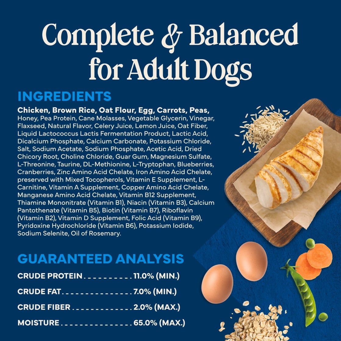 Blue Buffalo Love Made Fresh Dog Food - Refrigerated, Chicken Recipe, 1-lb Roll - 3-Pack