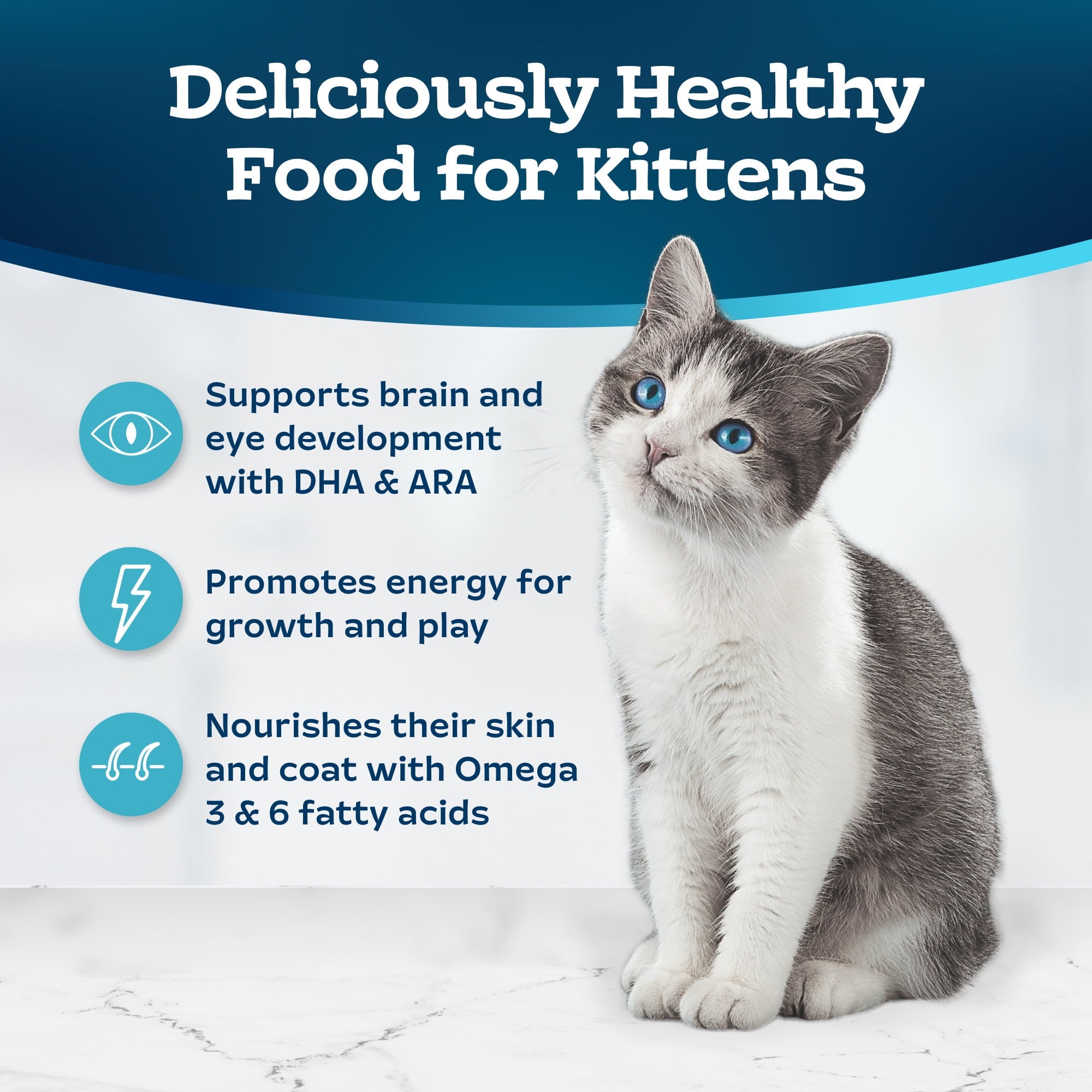 Blue Buffalo Tastefuls Kitten Natural Dry Cat Food - Chicken Recipe, 3-lb. Bag