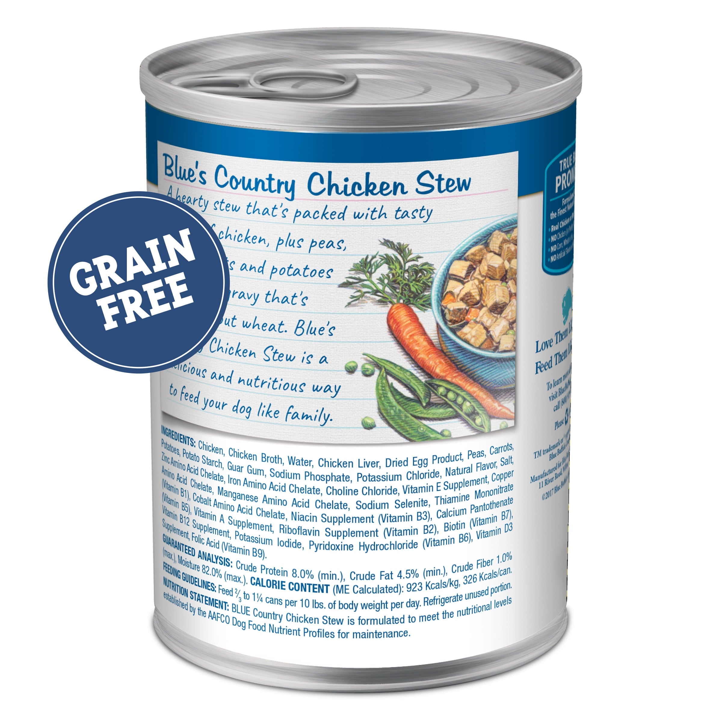 Blue Buffalo Blue's Stew Natural Wet Dog Food - Country Chicken Stew, 12.5-oz. Can