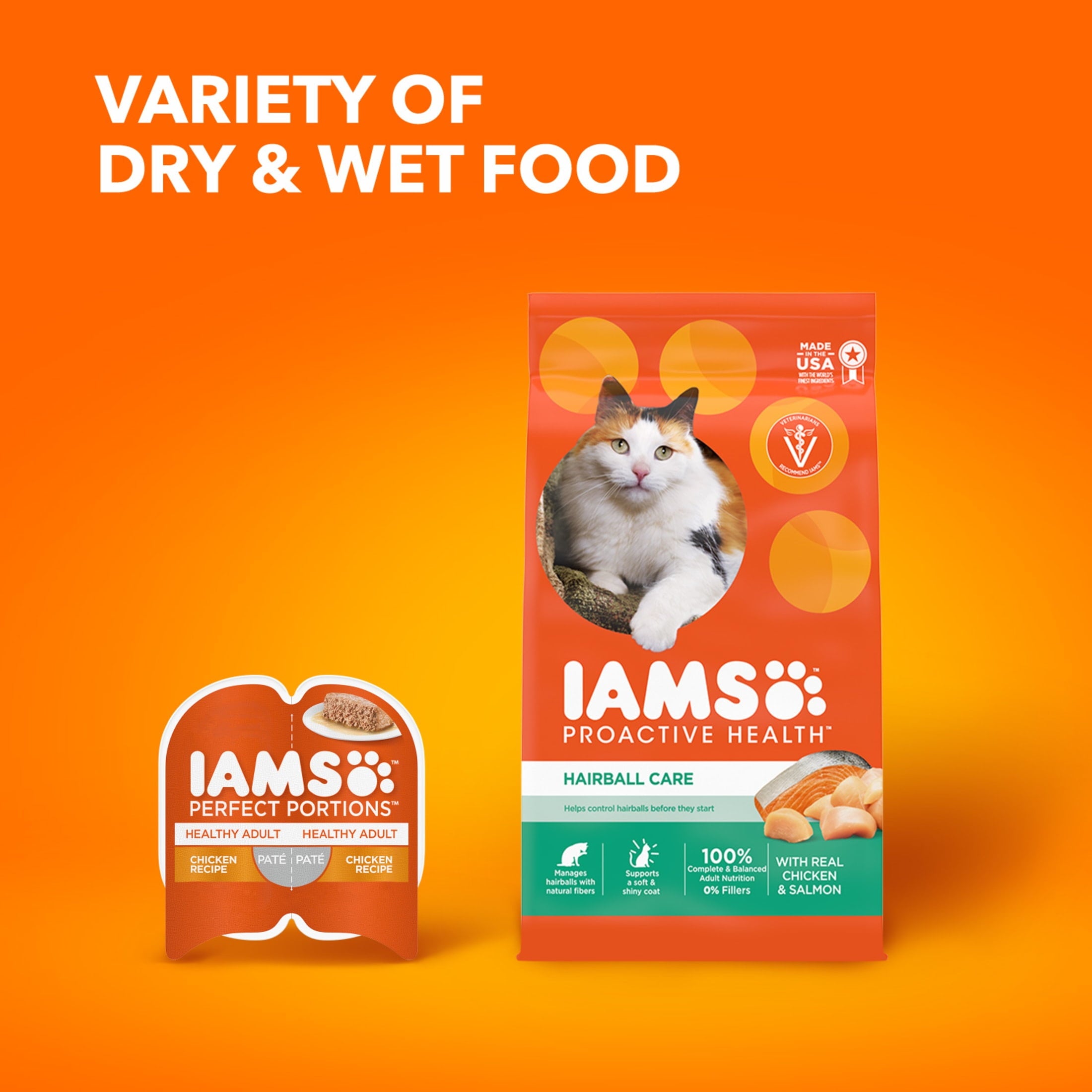 Iams Proactive Health Chicken And Salmon Dry Cat Food - 16 Lb Bag