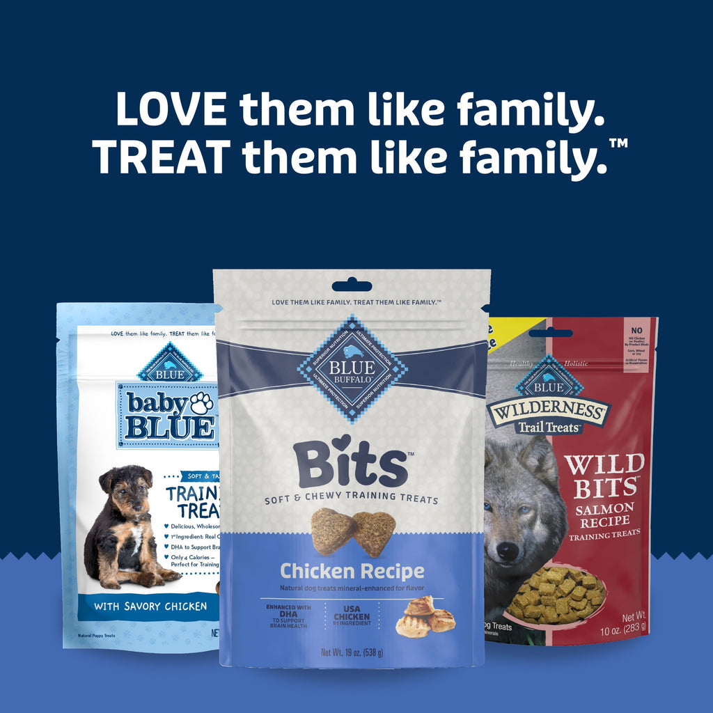 Blue Buffalo Bits Soft Dog Treats for Training - Enhanced with DHA, 19-oz. Bag