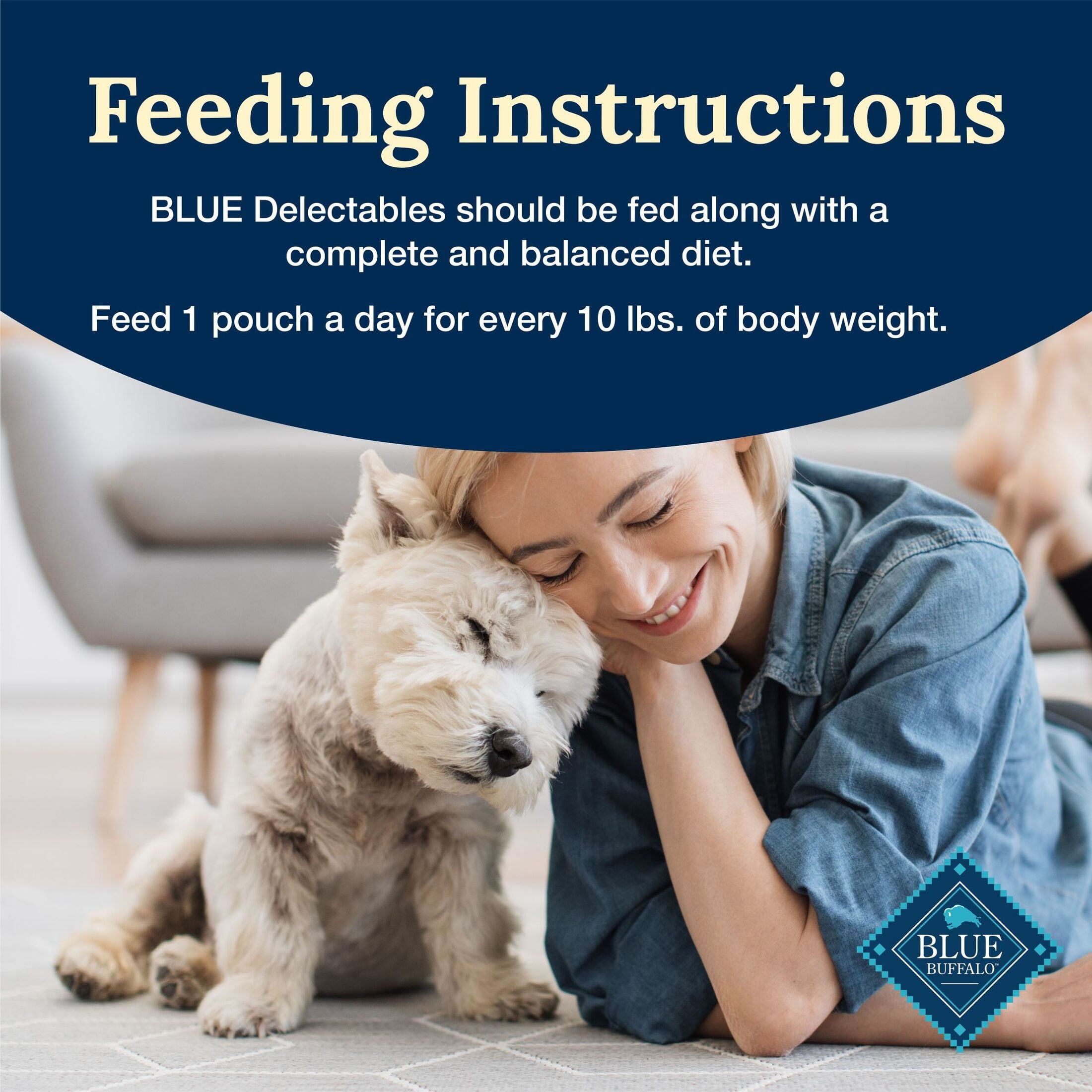 Blue Buffalo Delectables Natural Wet Dog Food Topper - Lamb Dinner 3oz - 6-Pack