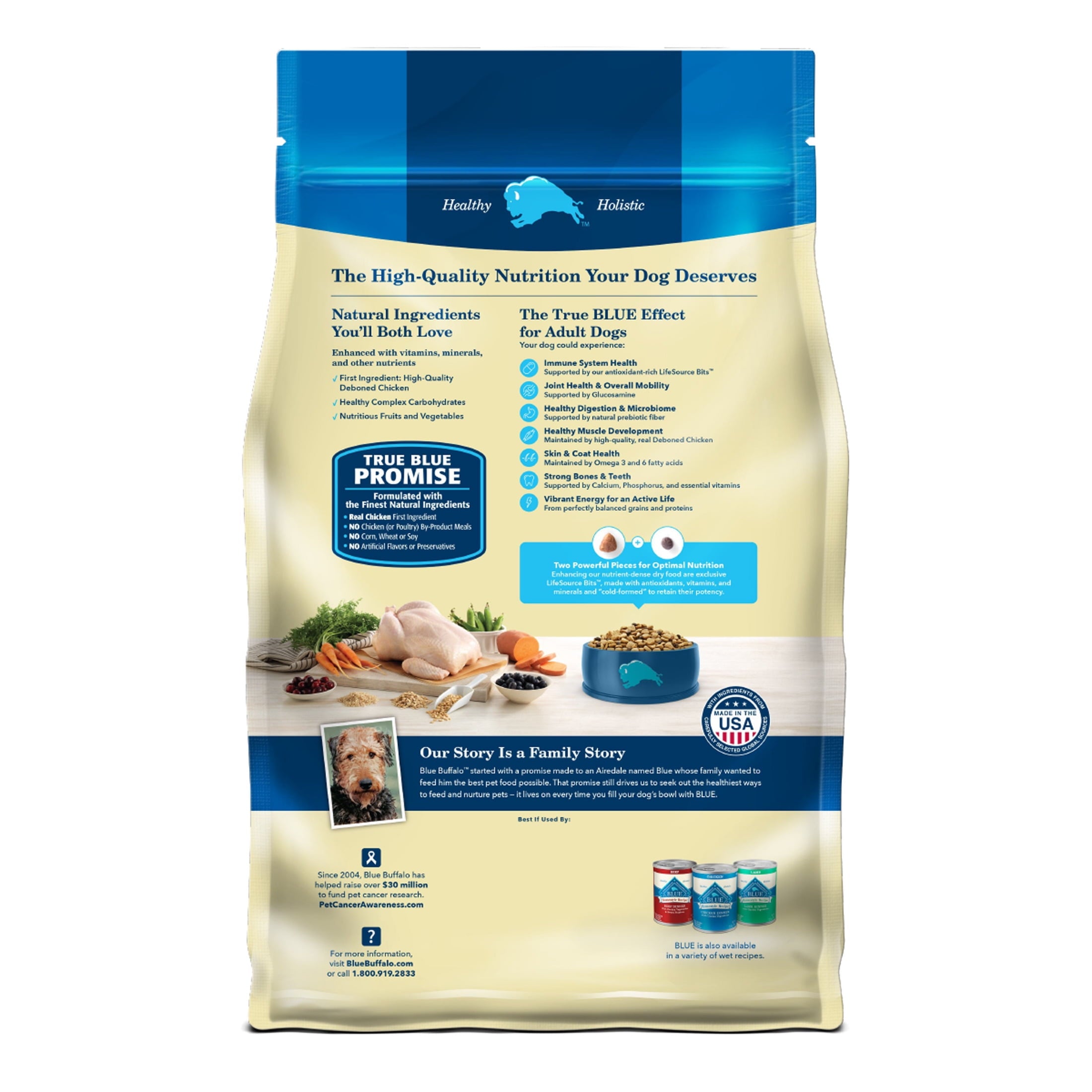 Blue Buffalo Life Protection Formula Adult Dry Dog Food - Chicken & Brown Rice, 30 lbs.