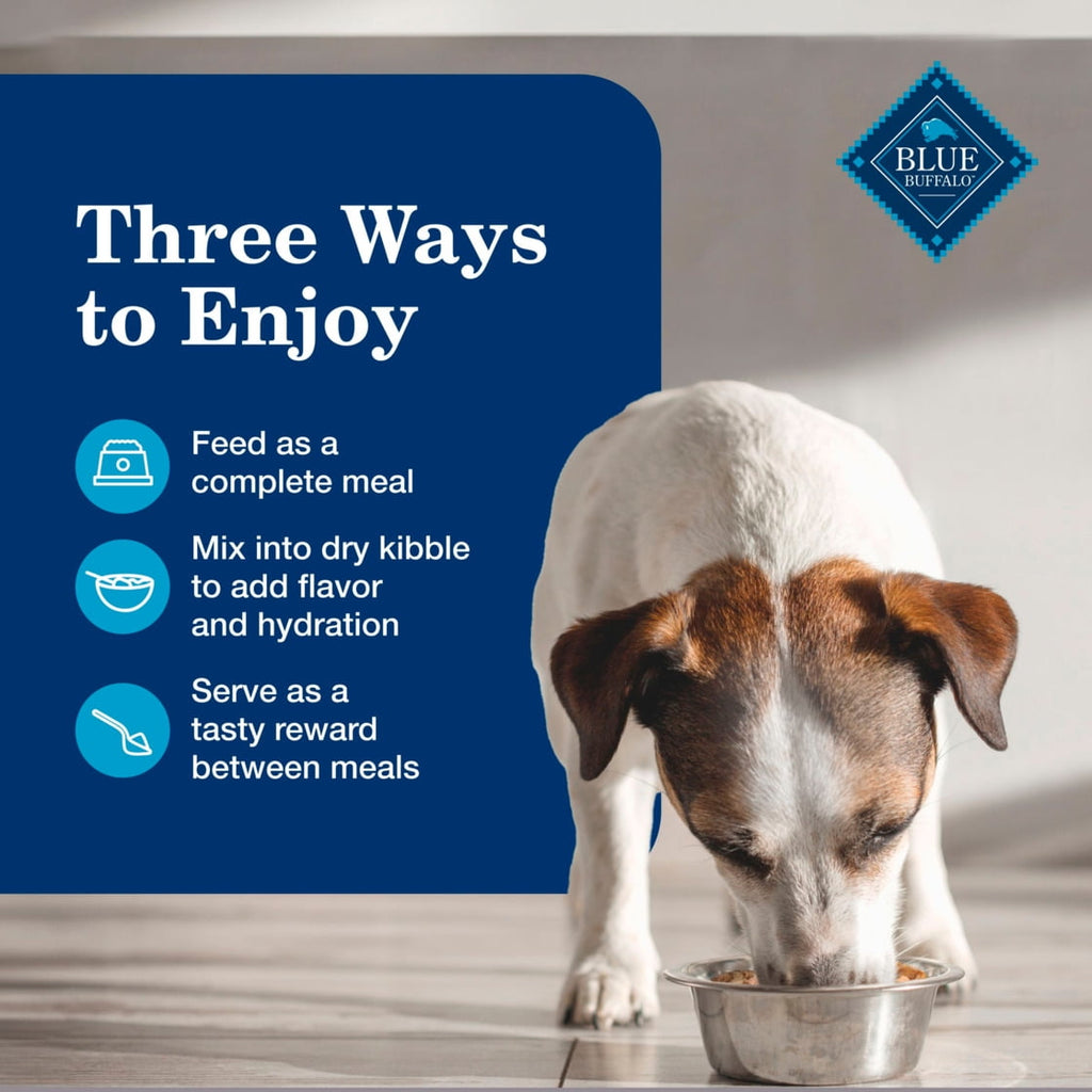 Blue Buffalo Homestyle Senior Beef and Chicken Wet Dog Food Variety 6 Pack - 12.5 oz Cans