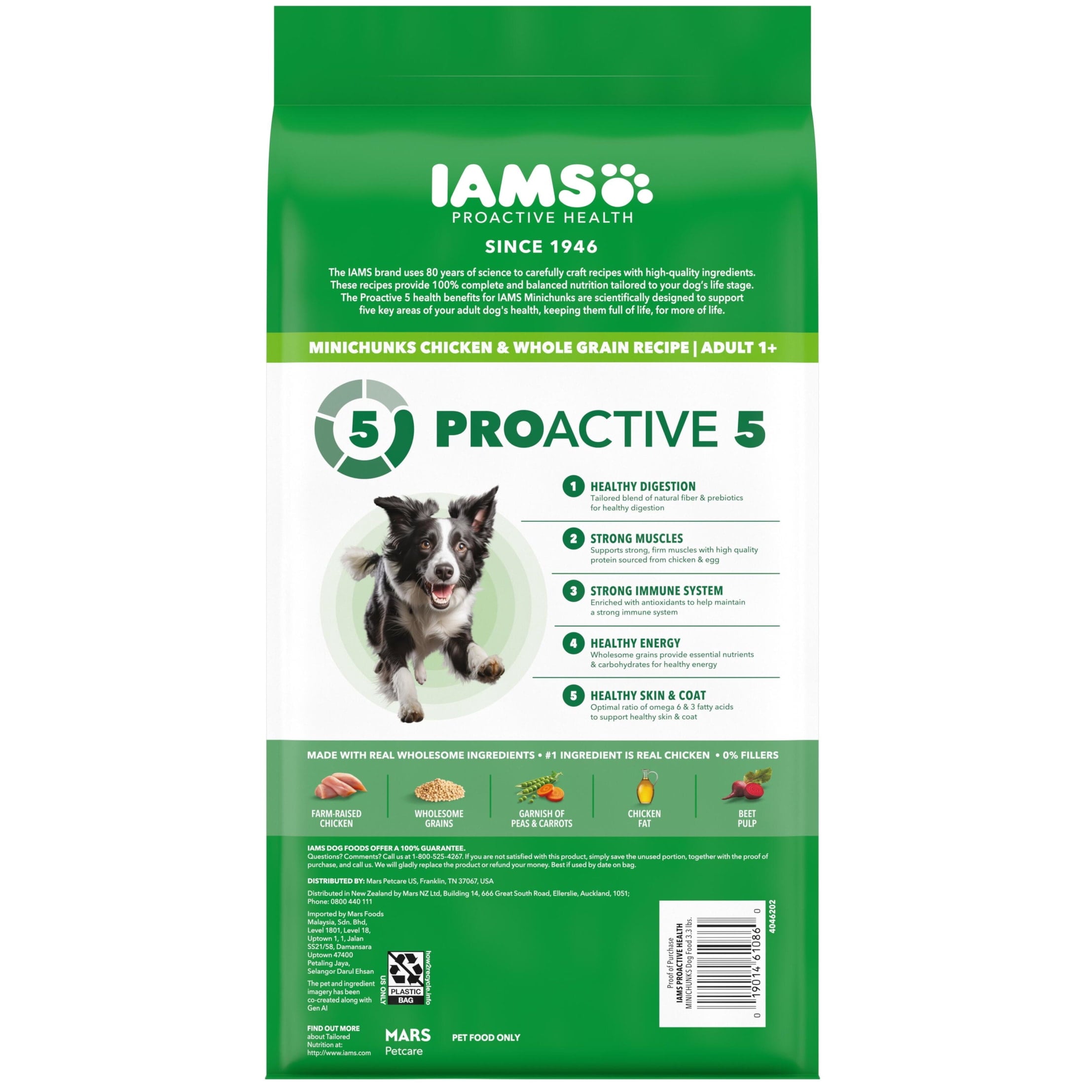 IAMS Proactive Health Adult Minichunks Dog Food Dry Recipe - 3.3 lb.