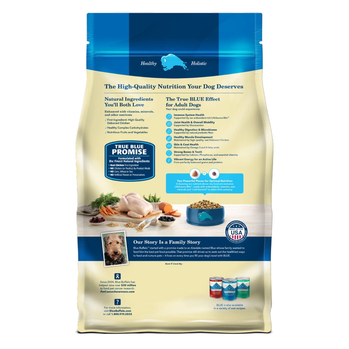 Blue Buffalo Life Protection Formula Adult Dry Dog Food - Chicken & Brown Rice, 5 lbs.