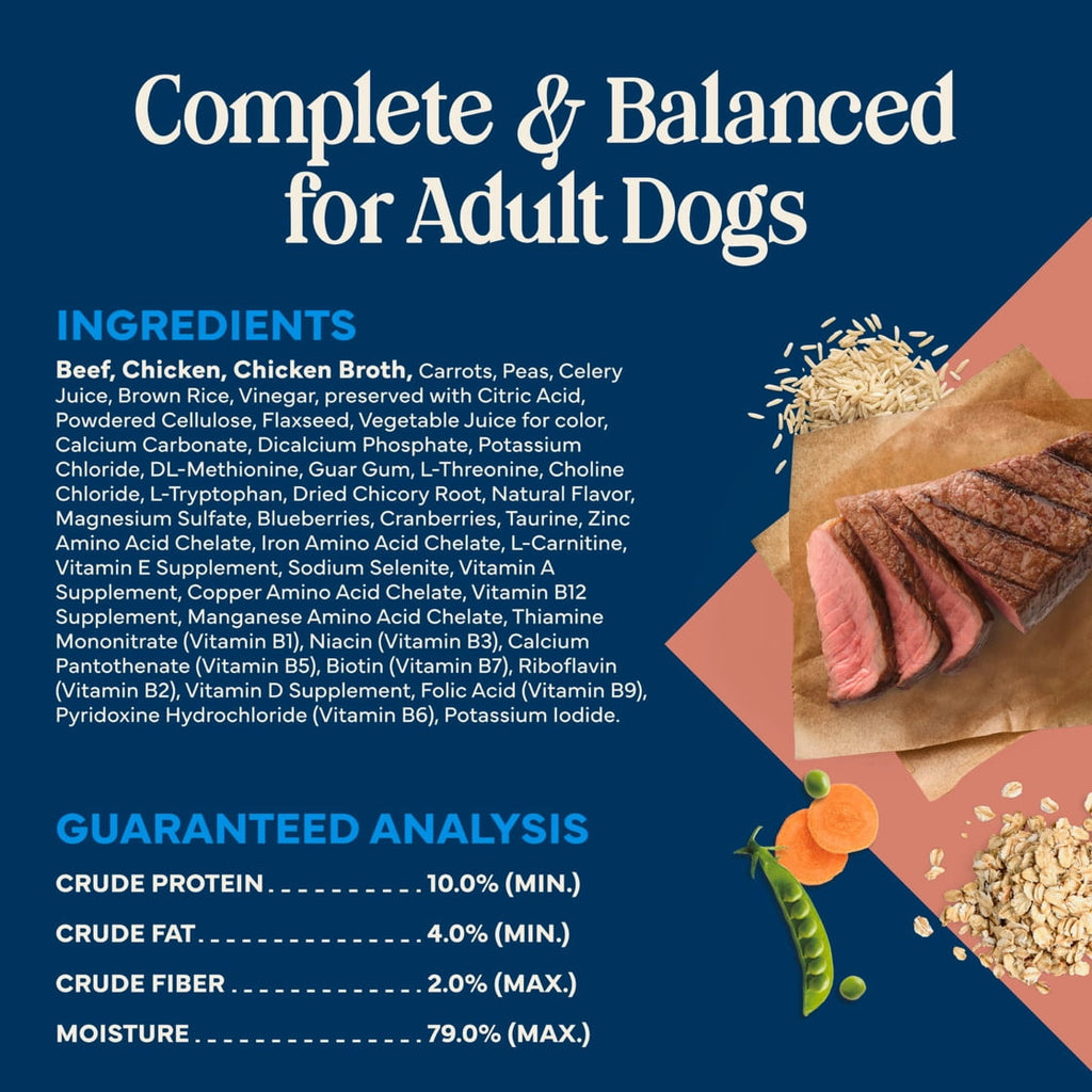 Blue Buffalo Love Made Fresh Dog Food - Refrigerated, Chunky Beef Stew, 1-lb Tub